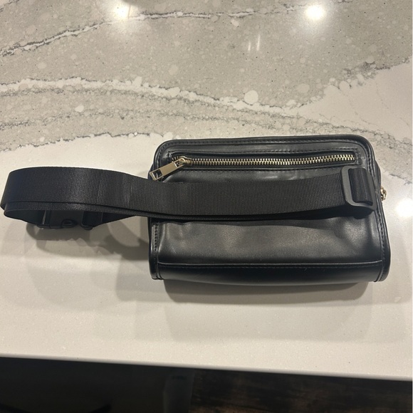 Amanda Uprichard Black Quilted Belt Bag Crossbody Purse - Picture 4 of 13